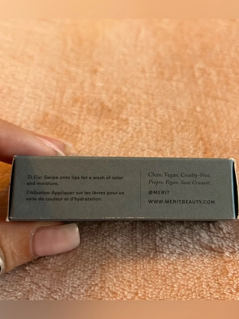 Merit shade slick gelee tinted lip oil pink clean vegan new in box